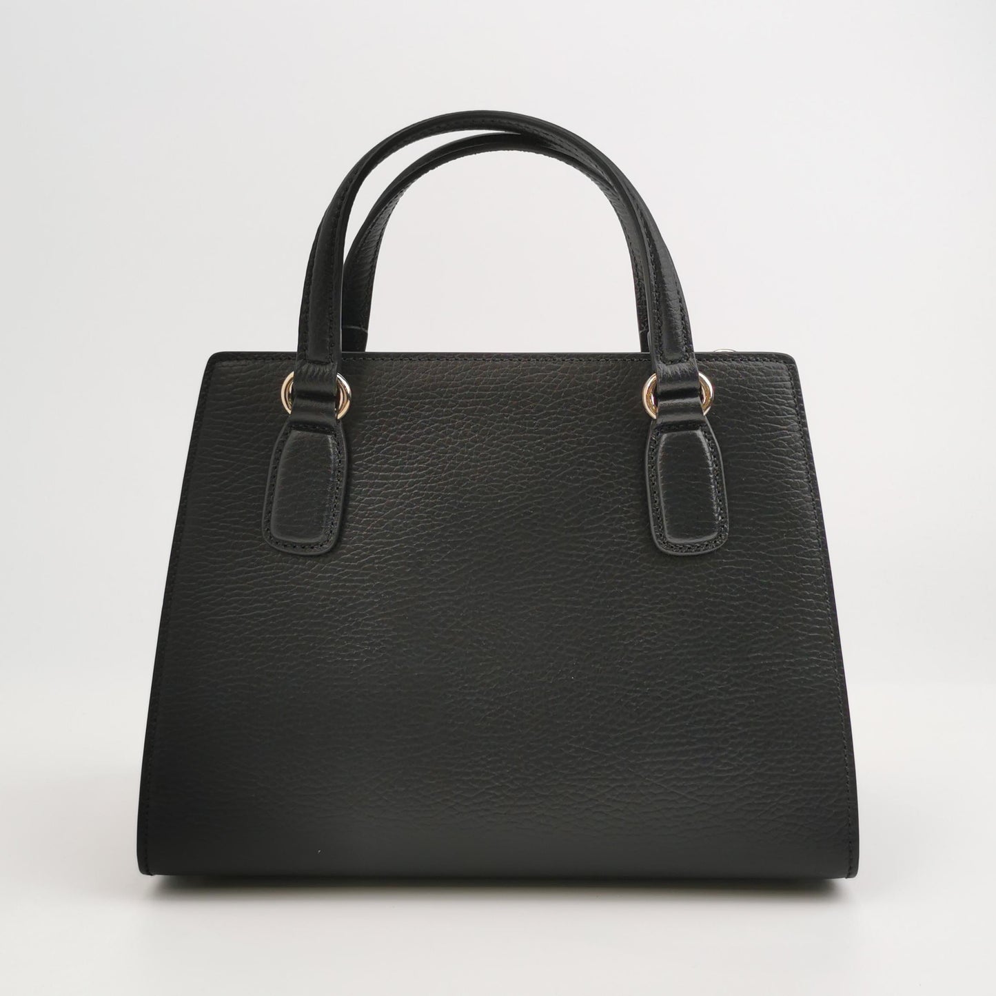 Gucci - Soho Leather Top Handle Bag - Grained leather - Black - (Medium)