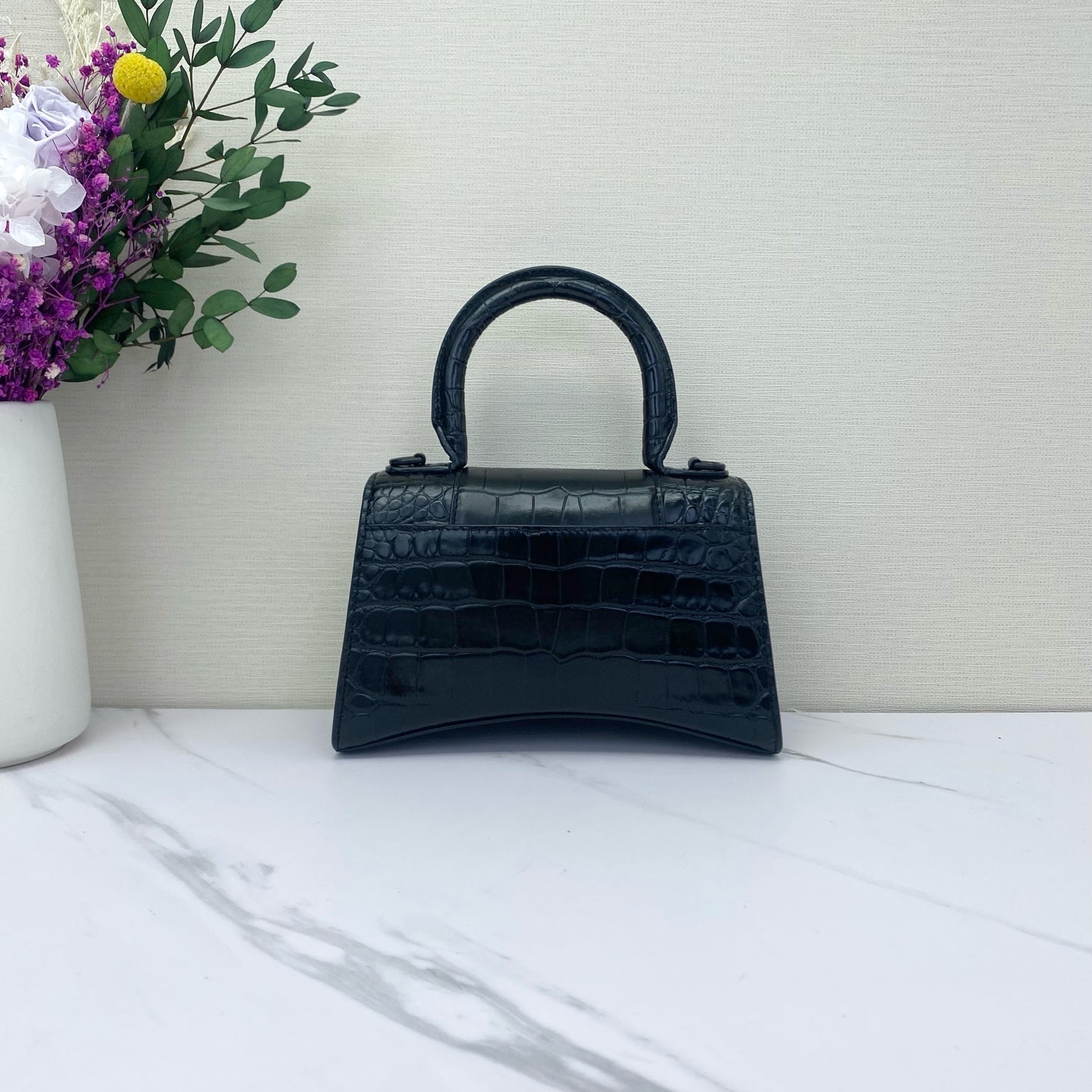 Balenciaga - Hourglass - Leather - Black - (mini)