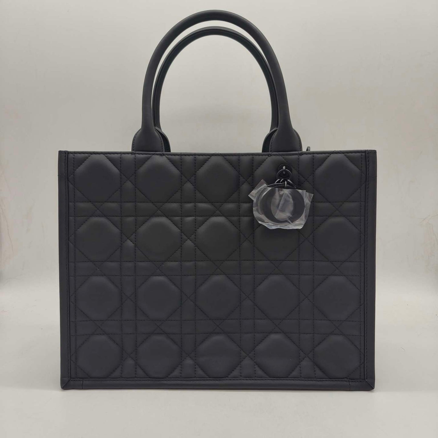 Dior - Dior Lady D-Lite Tote - Matte leather - Black - (large)