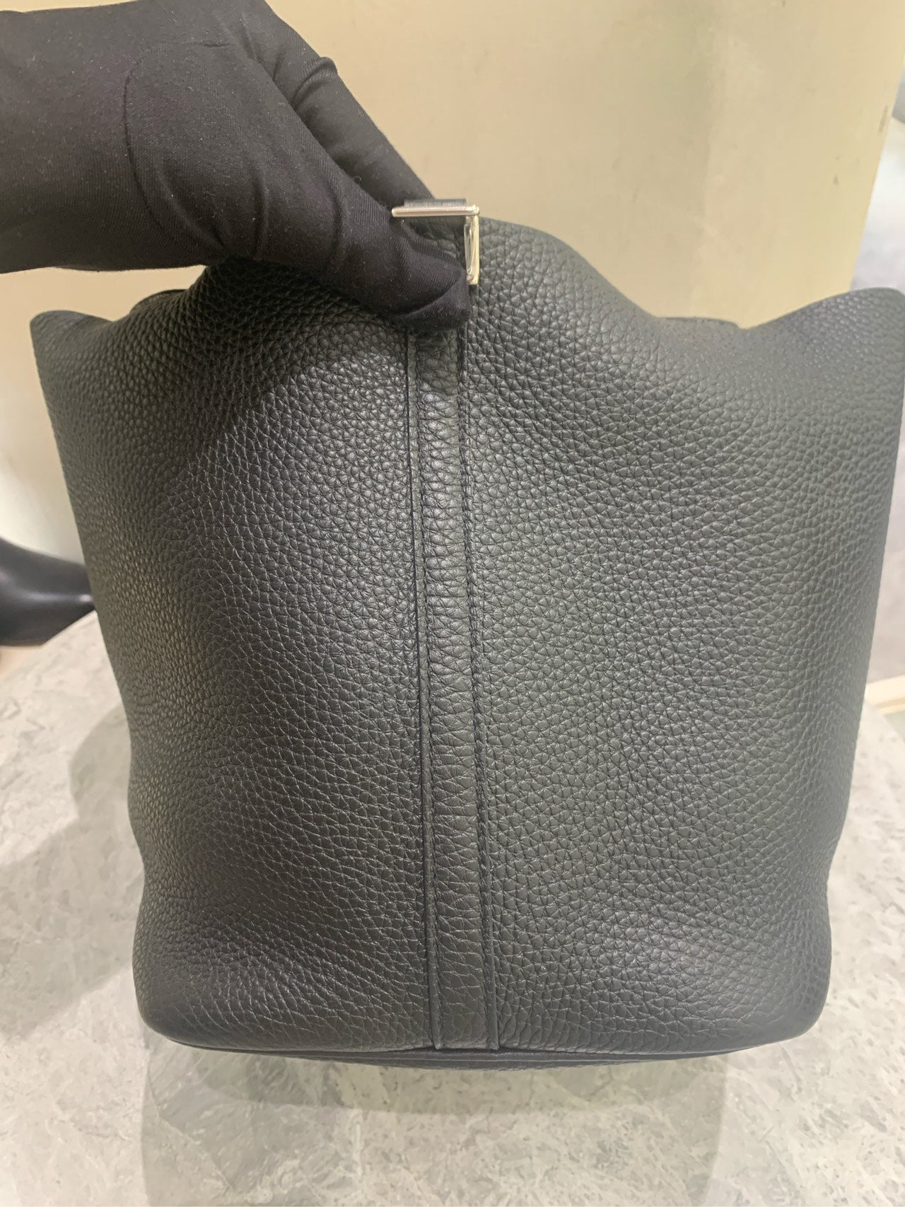 Hermès - Picotin Lock 22 - Leather - Black - (Large)