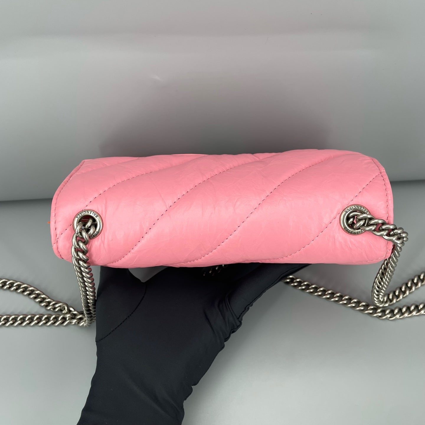 Balenciaga - Hourglass Chain Wallet - Leather - Pink - (mini)