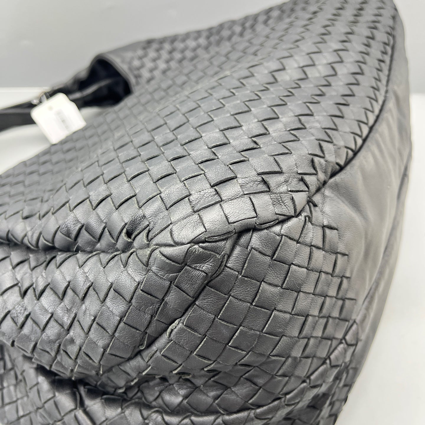 Bottega Veneta - Intrecciato Double Bridge Hobo Bag - Leather - Black - (Large)