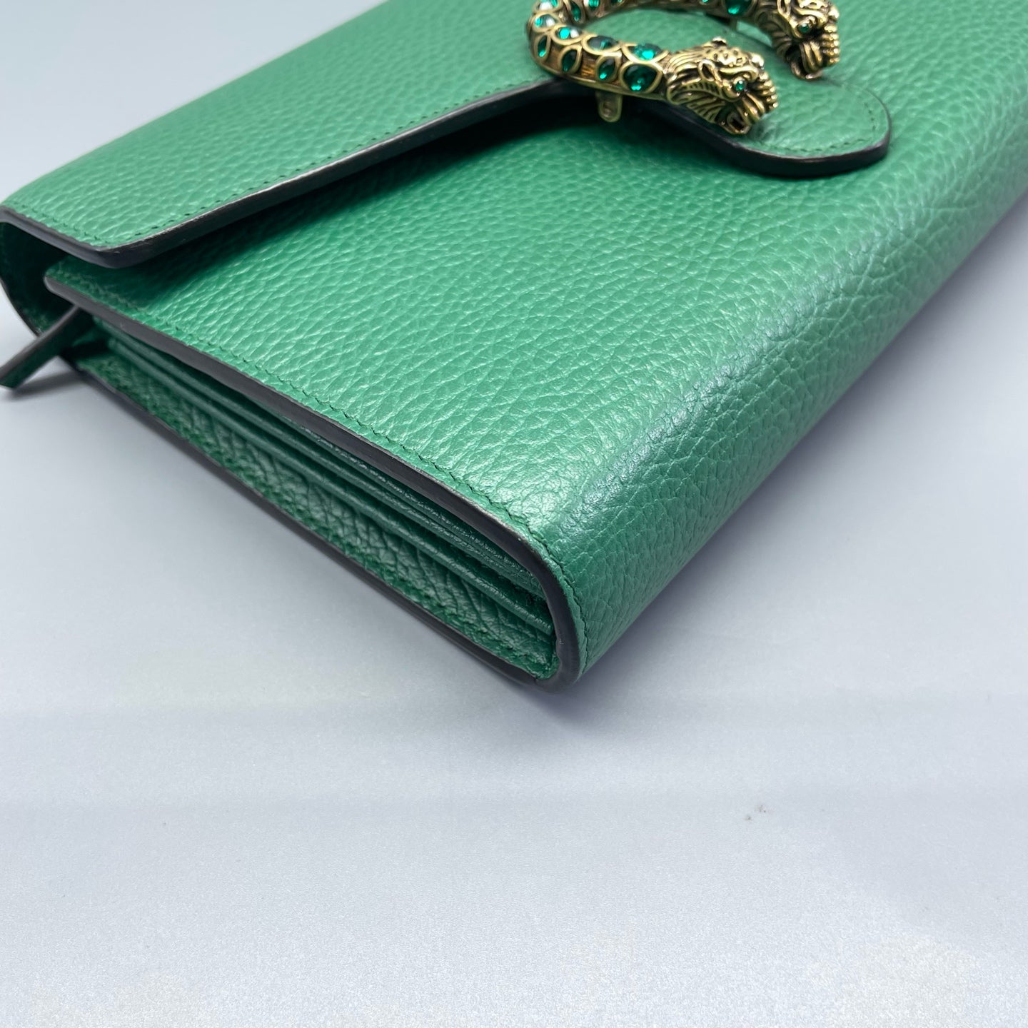 Gucci - Dionysus Wallet on Chain (WOC) - Pebbled leather - Green - (mini)