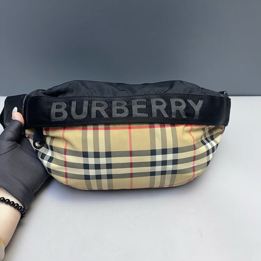 Burberry - Vintage Check and Polyamide Belt Bag - Cloth, Polyamide, Leather - Multicolour - (medium)