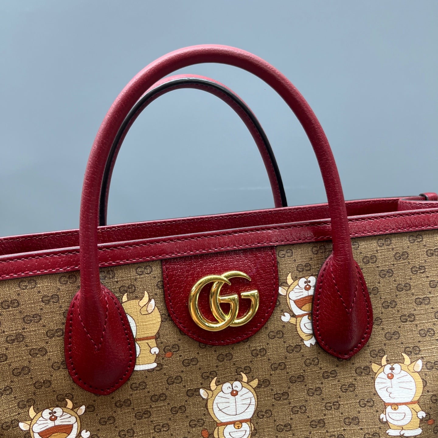 Gucci - Doraemon x Gucci GG Supreme Tote Bag - GG Supreme canvas with leather trim - Multicolour - (Large)