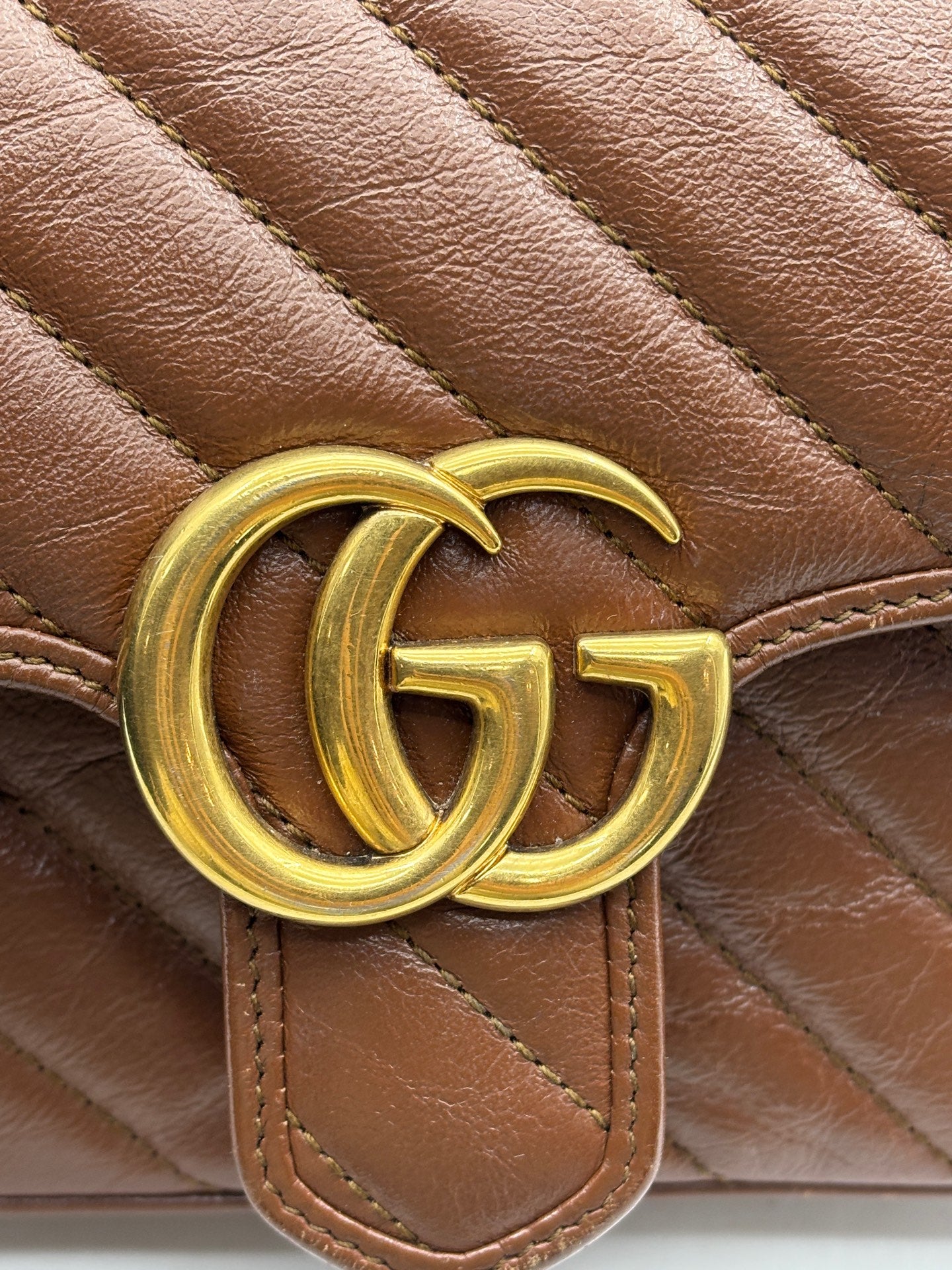 Gucci - GG Marmont - Leather - Caramel - (mini)