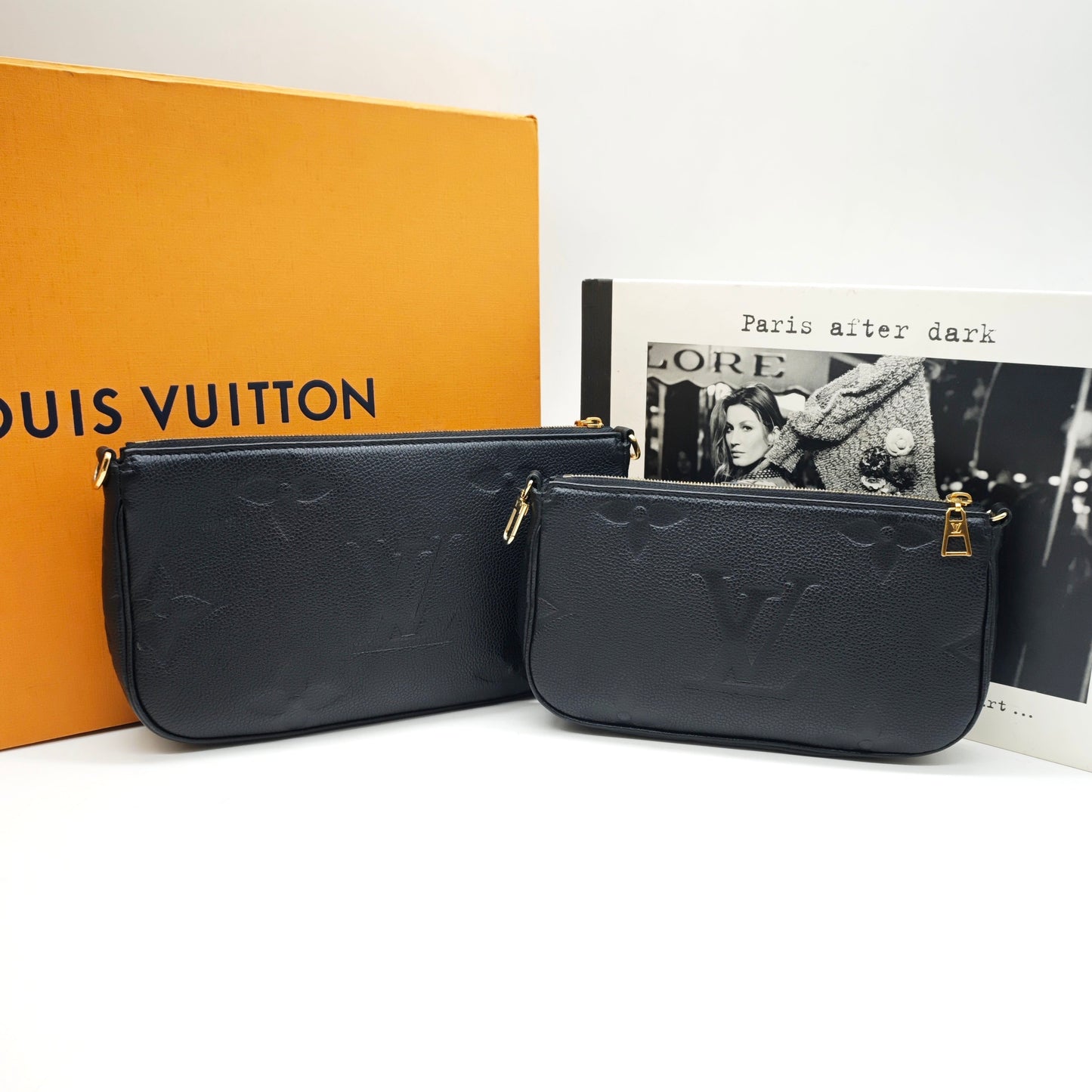 Louis Vuitton - Multi Pochette Accessoires - Monogram Empreinte Leather - Black - (medium)