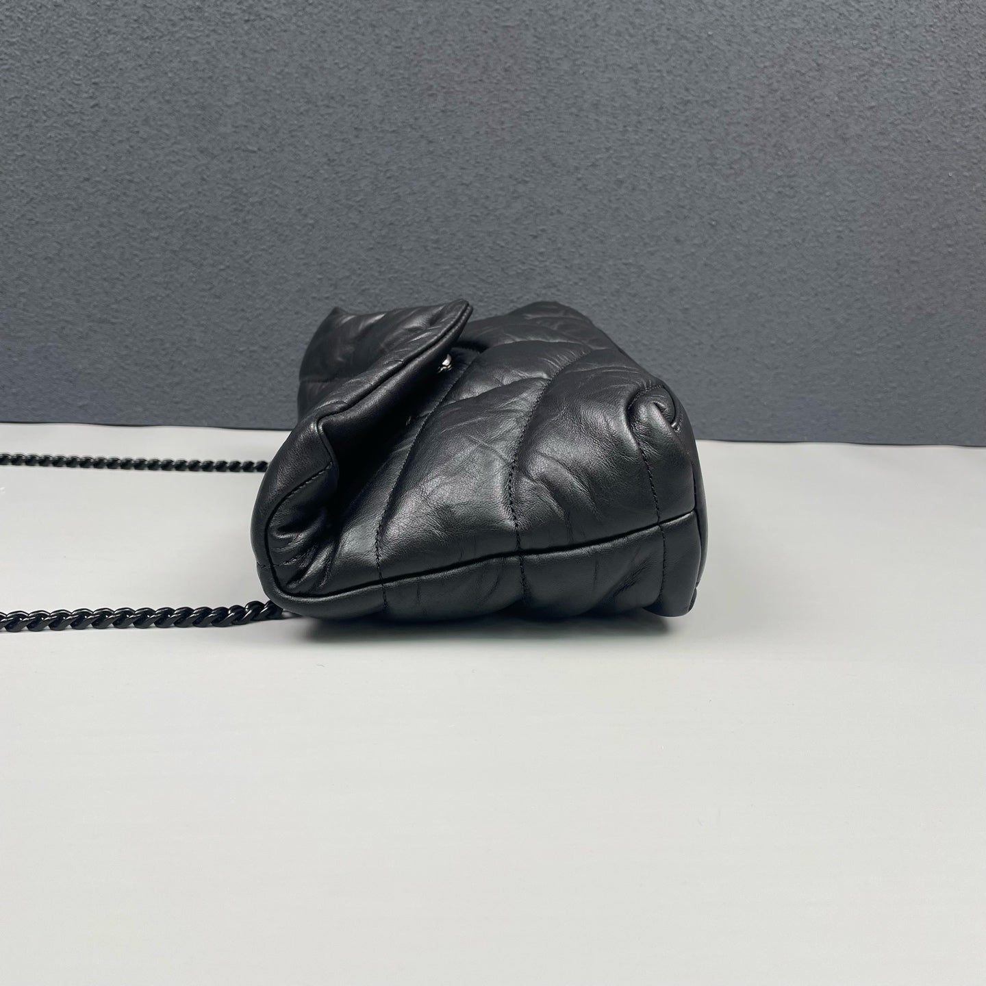 Saint Laurent - Loulou Puffer Mini - Leather - Black - (mini)