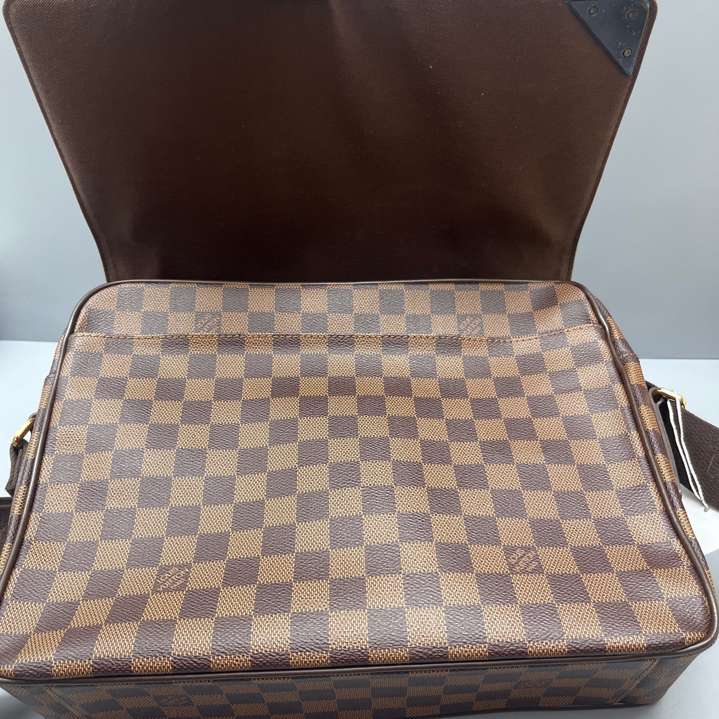 Louis Vuitton - Brooklyn Flap Messenger Bag - Damier Ebene coated canvas with leather trim - Brown - (Medium)