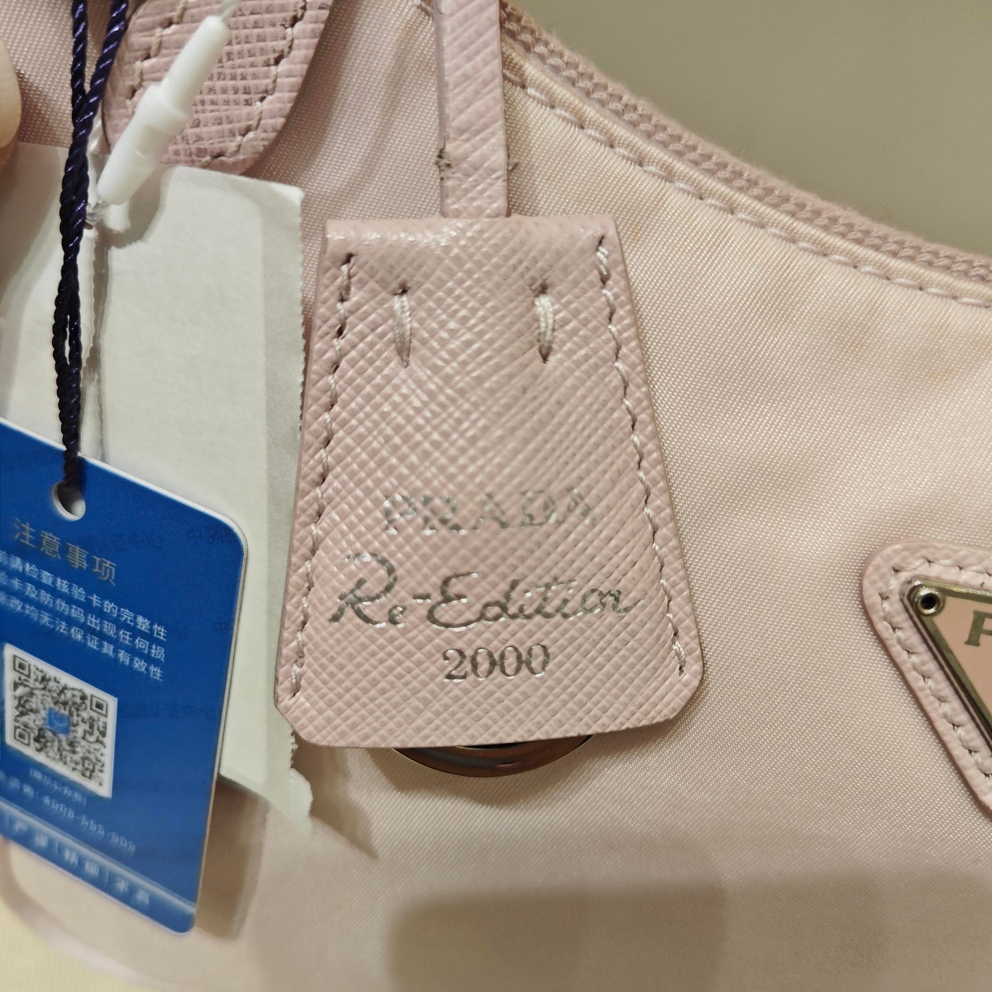 Prada - Re-Edition 2000 Shoulder Bag - Tessuto nylon with Saffiano leather trim - Pink - (Mini)