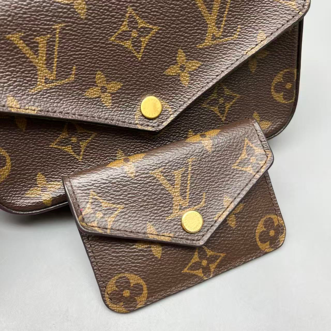 Louis Vuitton - Multi Pochette Accessoires (3-in-1) - Monogram coated canvas and textile - Multicolour - (mini)