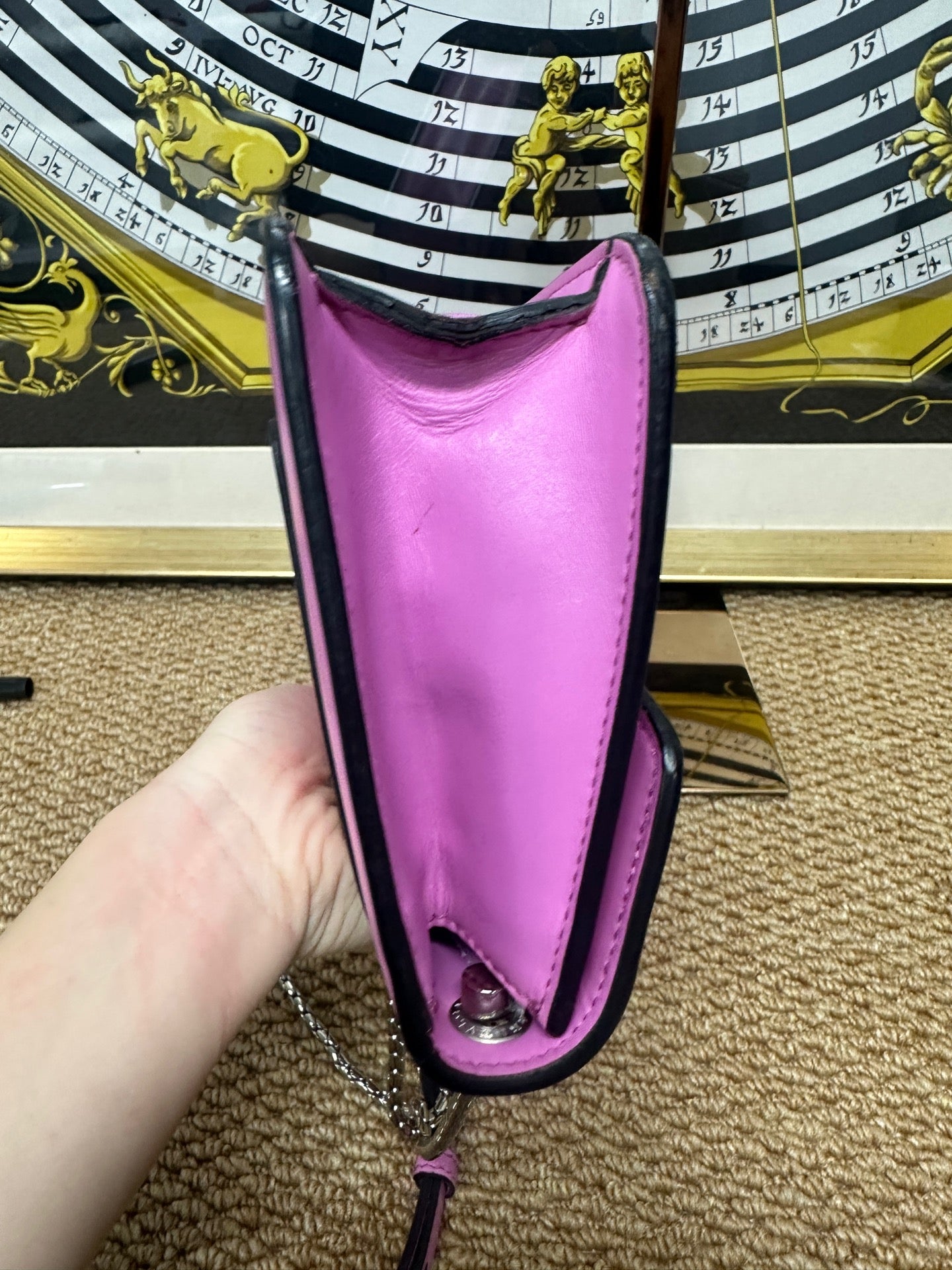 Bvlgari - Serpenti Forever Wallet on Chain - Smooth calfskin leather - Pink - (mini)