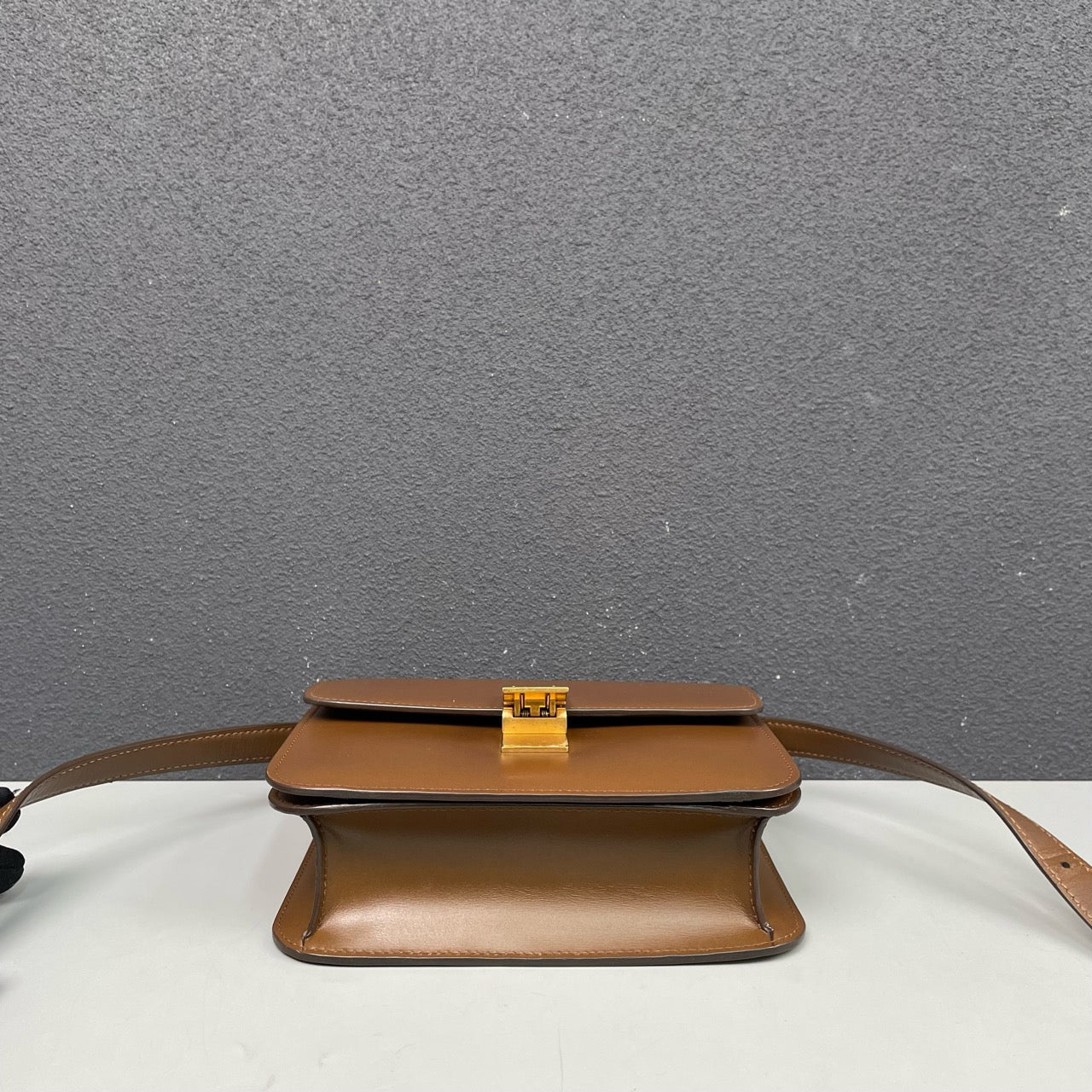 Celine - Classic Box Bag - Leather - Brown - (small)