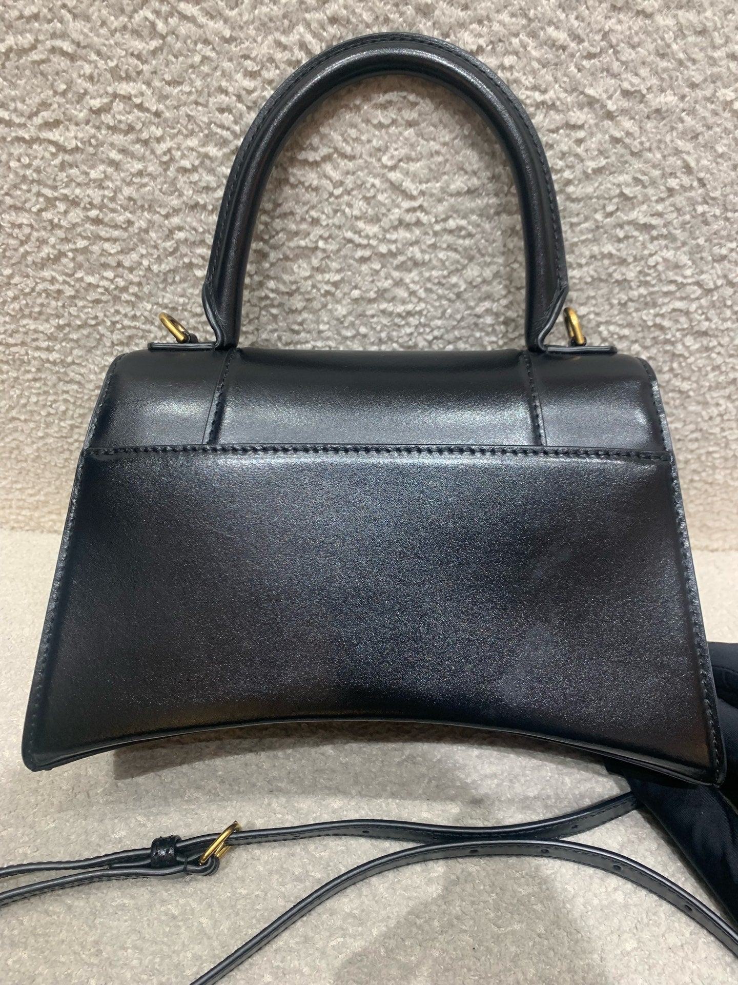 Balenciaga - Hourglass - Smooth calfskin leather - Black - (Small)