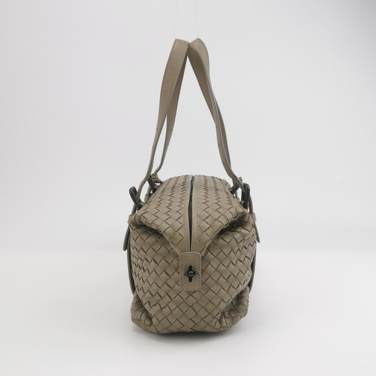 Bottega Veneta - Intrecciato Bowling Bag - Leather - Greige - (medium)