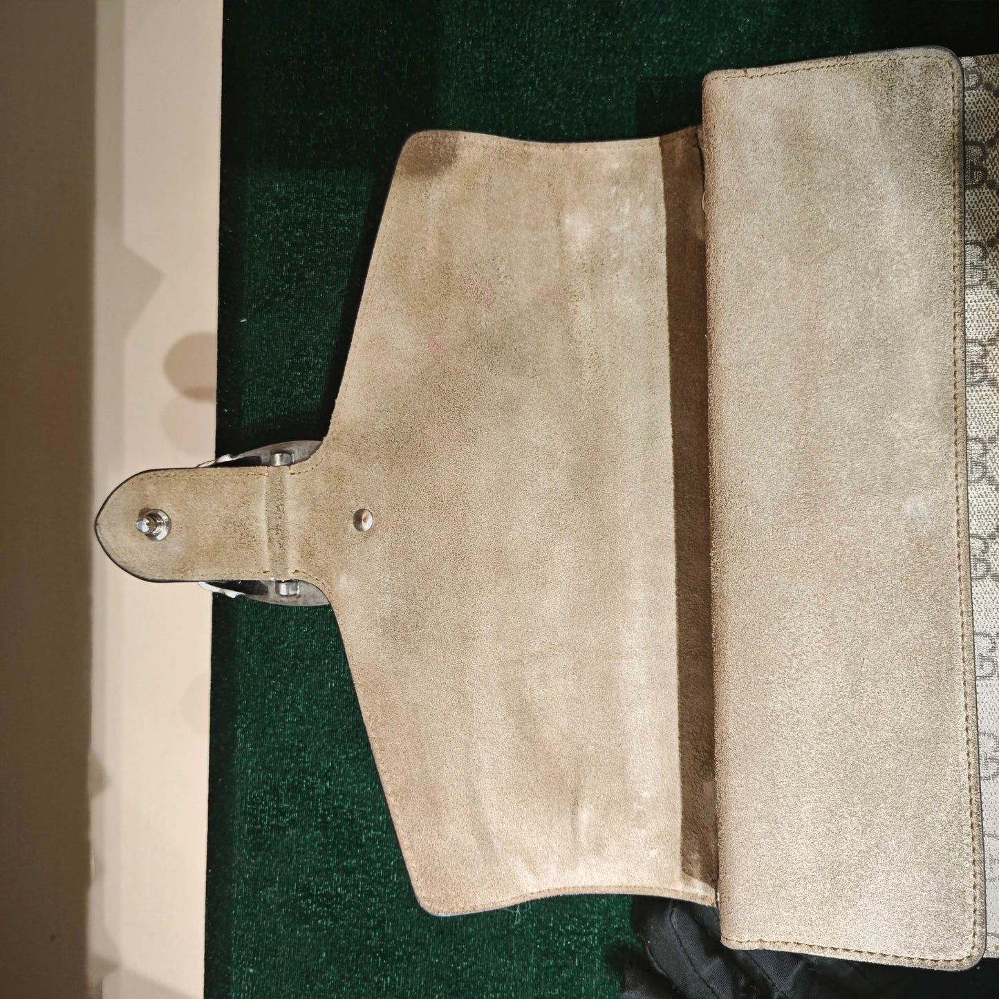 Gucci - Dionysus Shoulder Bag - GG Supreme canvas with suede and leather trim - Beige - (Medium)