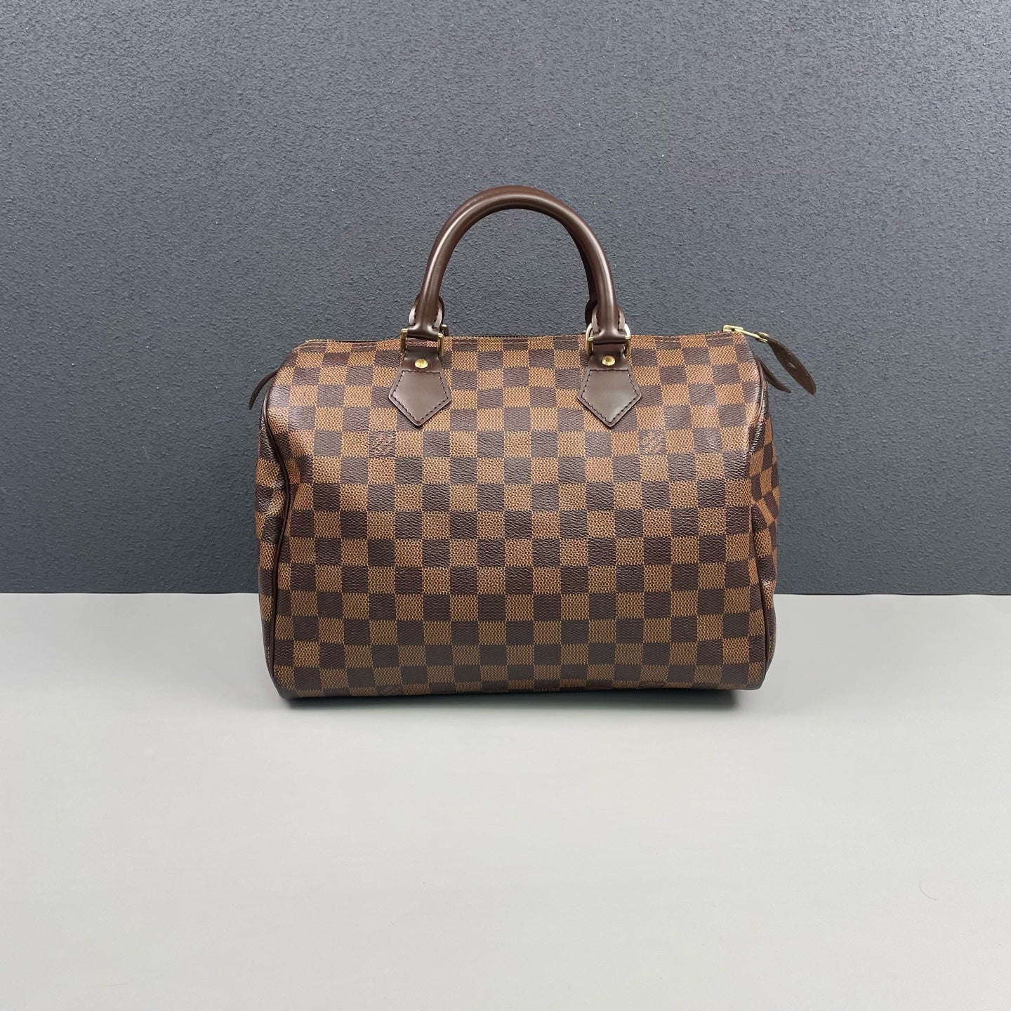 Louis Vuitton - Speedy 30 - Damier Ebene coated canvas with leather trim - Brown - (Medium)