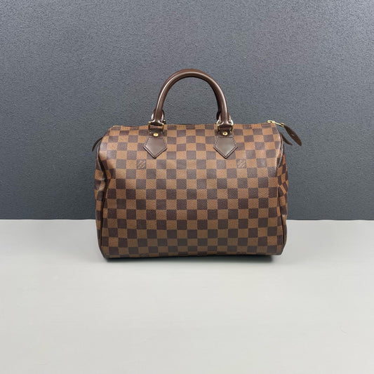 Louis Vuitton - Speedy 30 - Damier Ebene coated canvas with leather trim - Brown - (Medium)