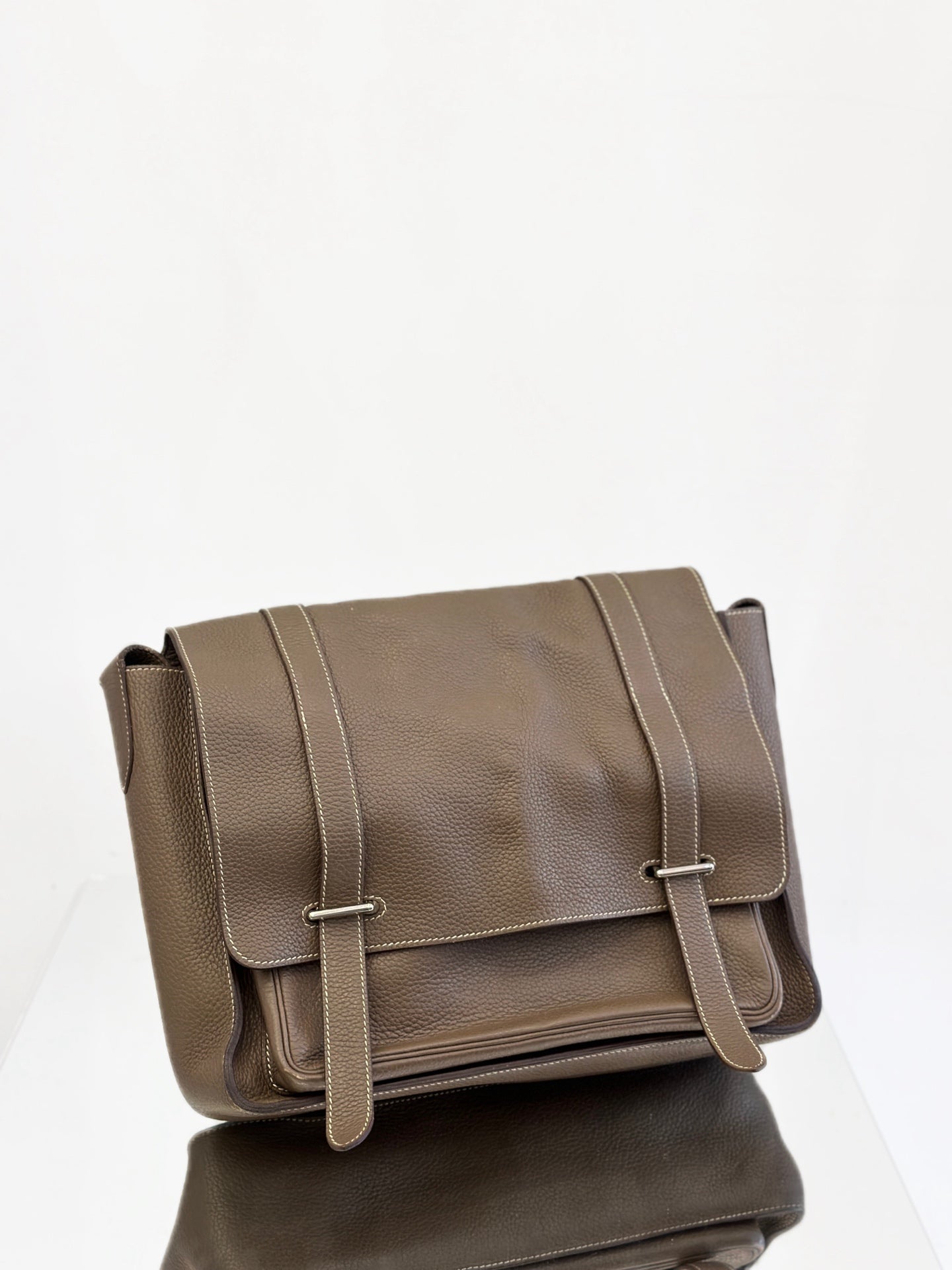 Hermès - Steve - Taurillon Clemence leather - Elephant Grey - (medium)