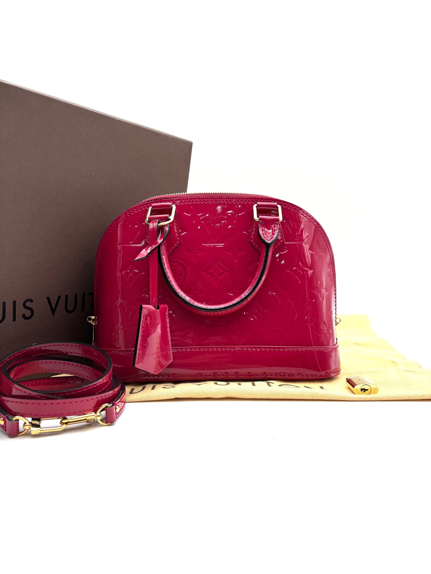 Louis Vuitton - Alma BB - Patent leather - Pink - (mini)