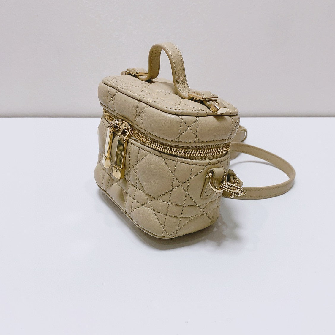 Dior - Mini Vanity Case - Lambskin leather - Beige - (mini)