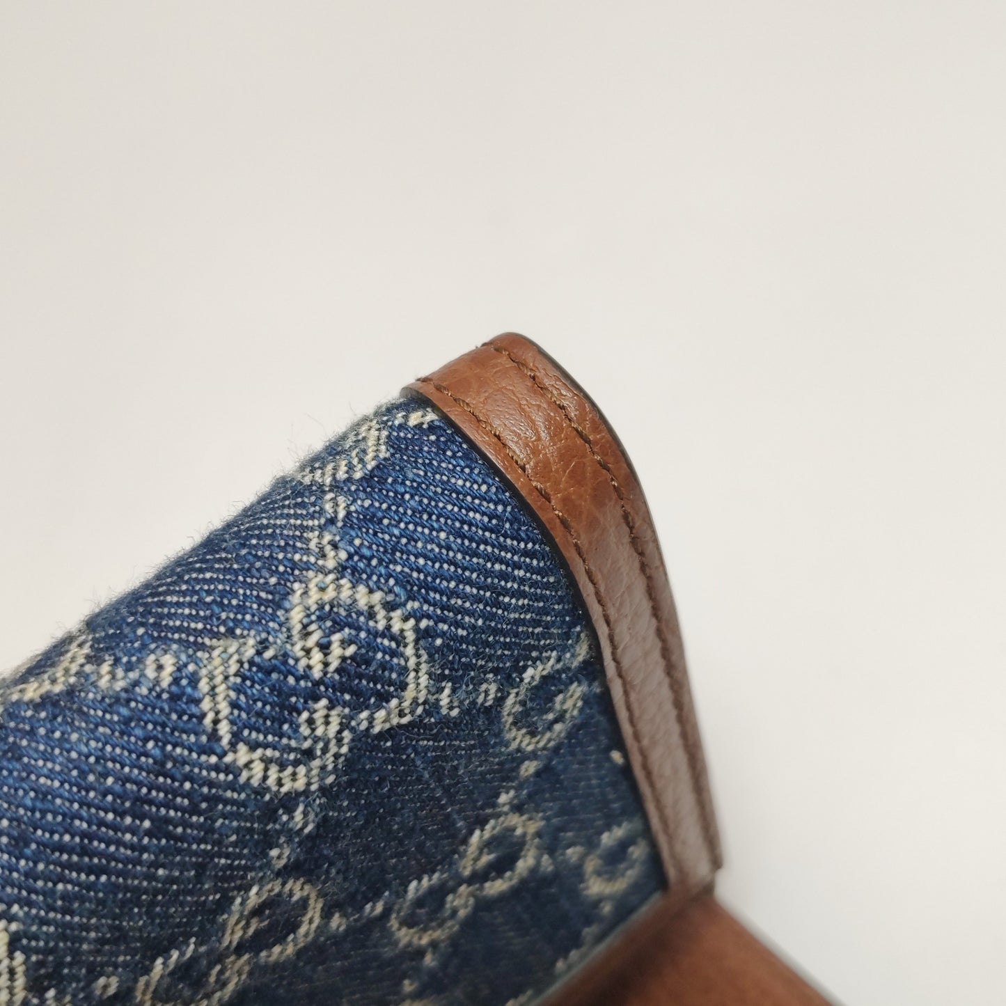Gucci - Jackie 1961 WOC - Denim with leather trim - Blue - (mini)
