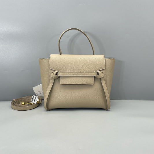 Celine - Belt Bag Nano - Grained calfskin leather - Beige - (mini)
