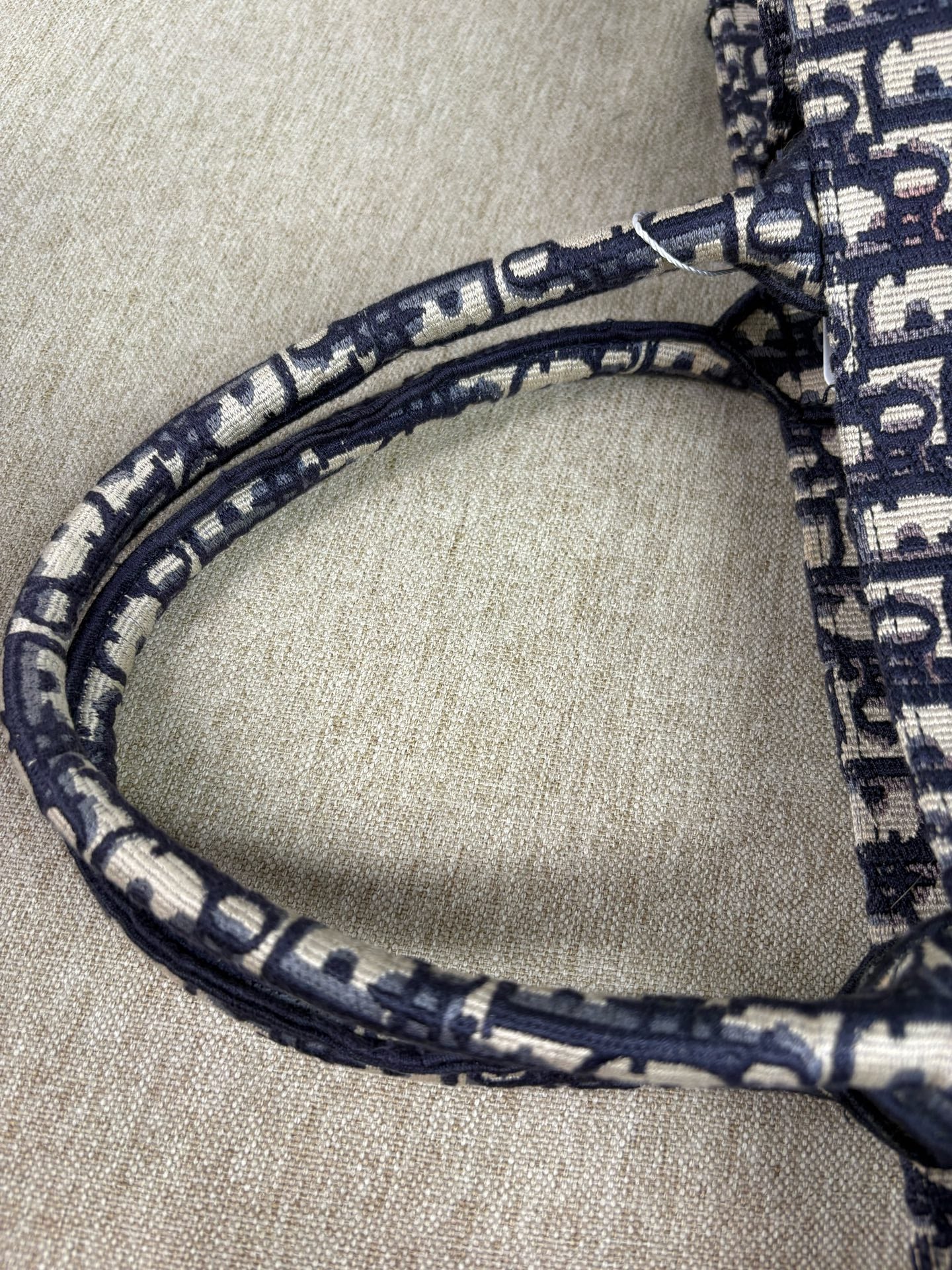 Dior - Book Tote - Embroidered canvas - Blue - (Large)