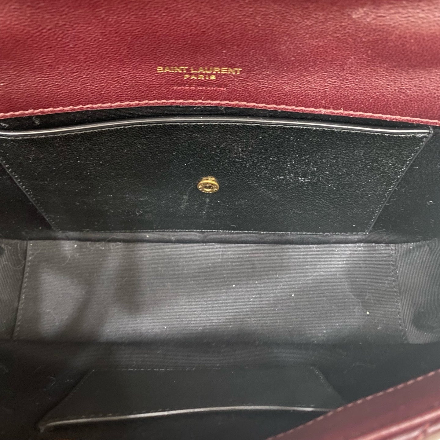 Saint Laurent - Loulou Chain Bag - Leather - Burgundy - (small)