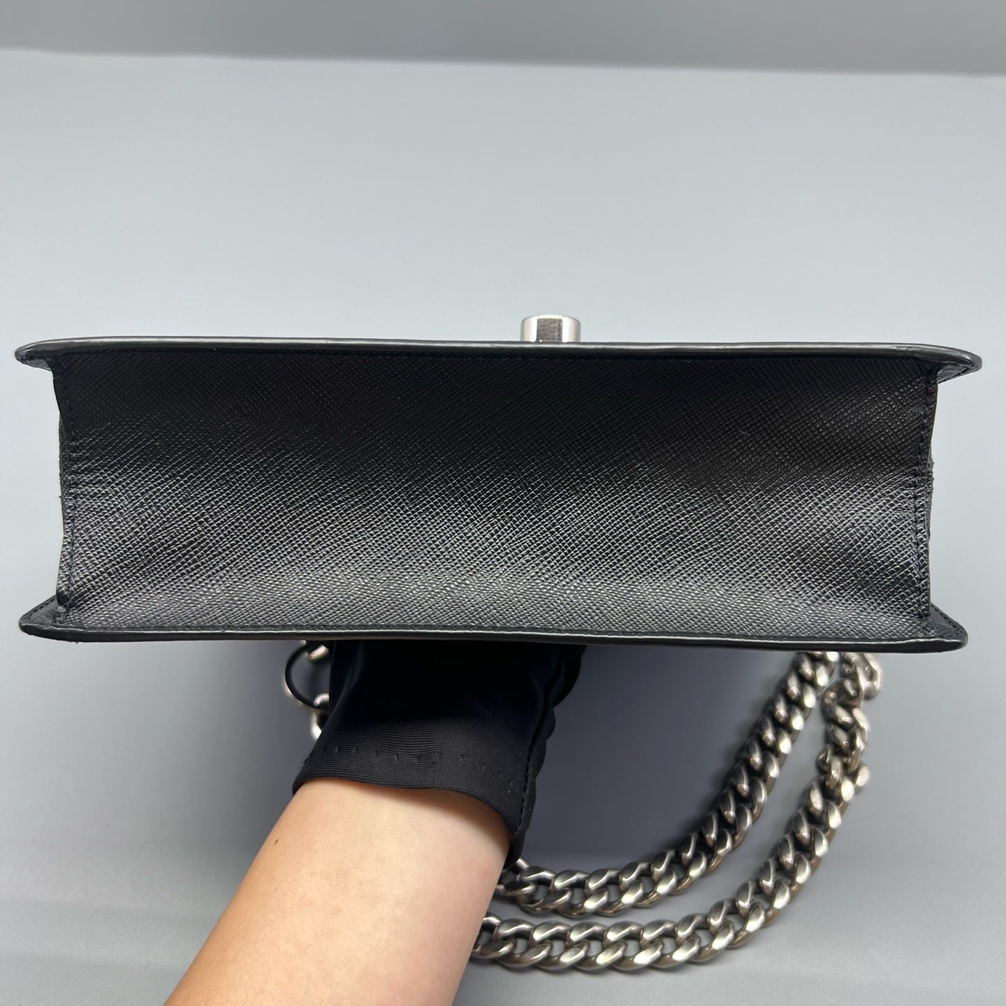 Prada - Chain Bag - Saffiano leather - Black - (small)