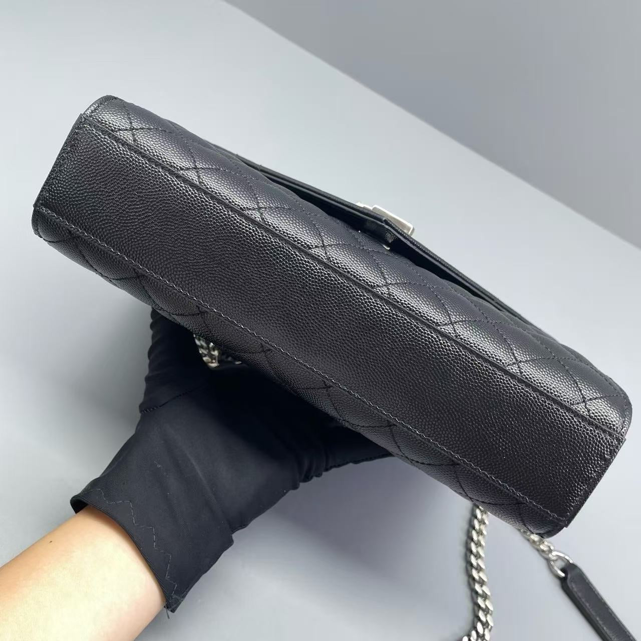 Saint Laurent - Envelope Chain Bag - Leather - Black - (medium)