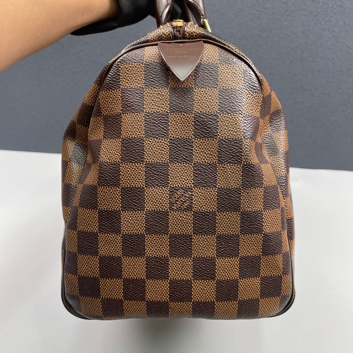 Louis Vuitton - Speedy 30 - Damier Ebene coated canvas with leather trim - Brown - (Medium)