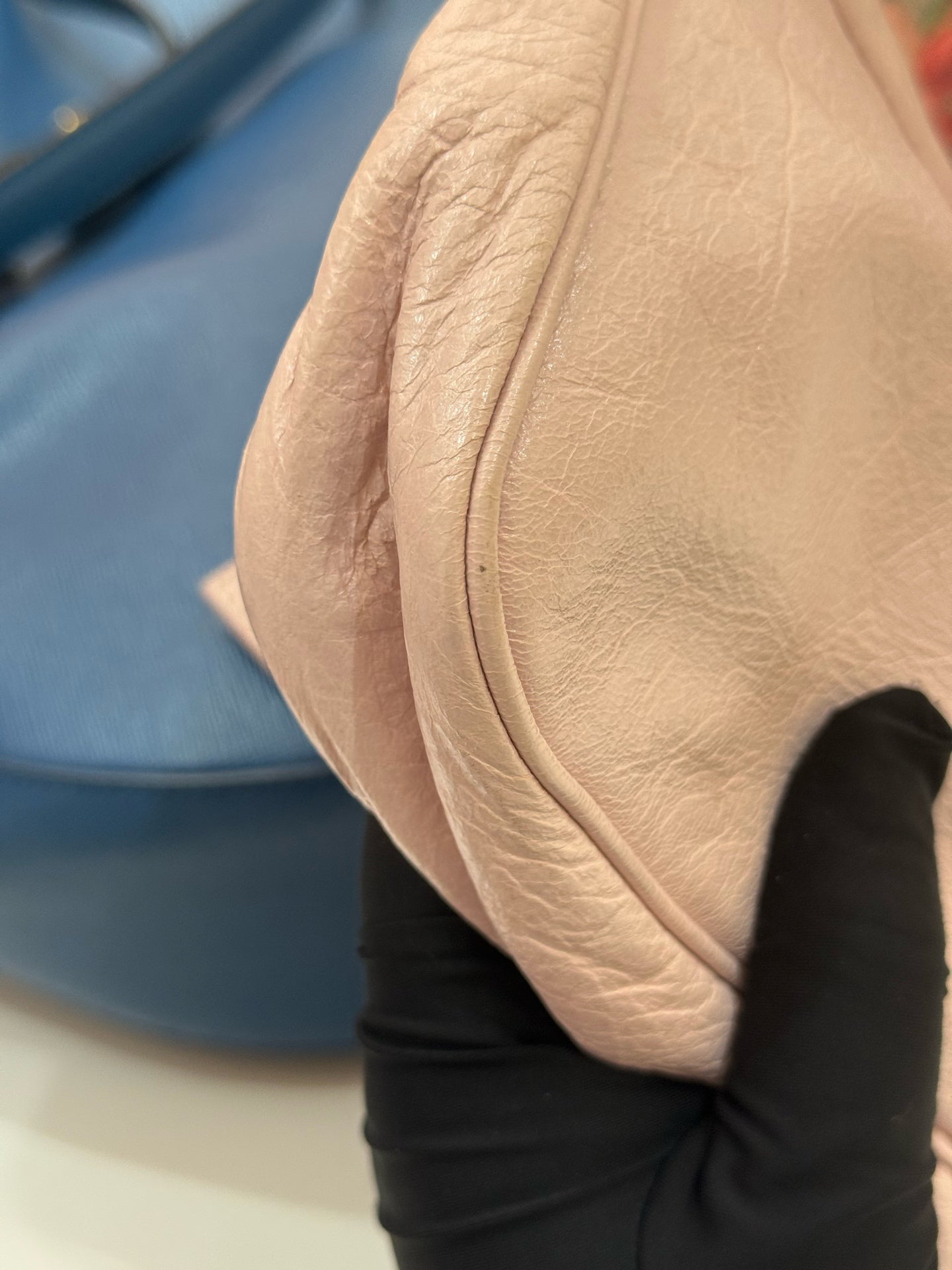 Balenciaga - First - Waxed leather - Pink - (small)