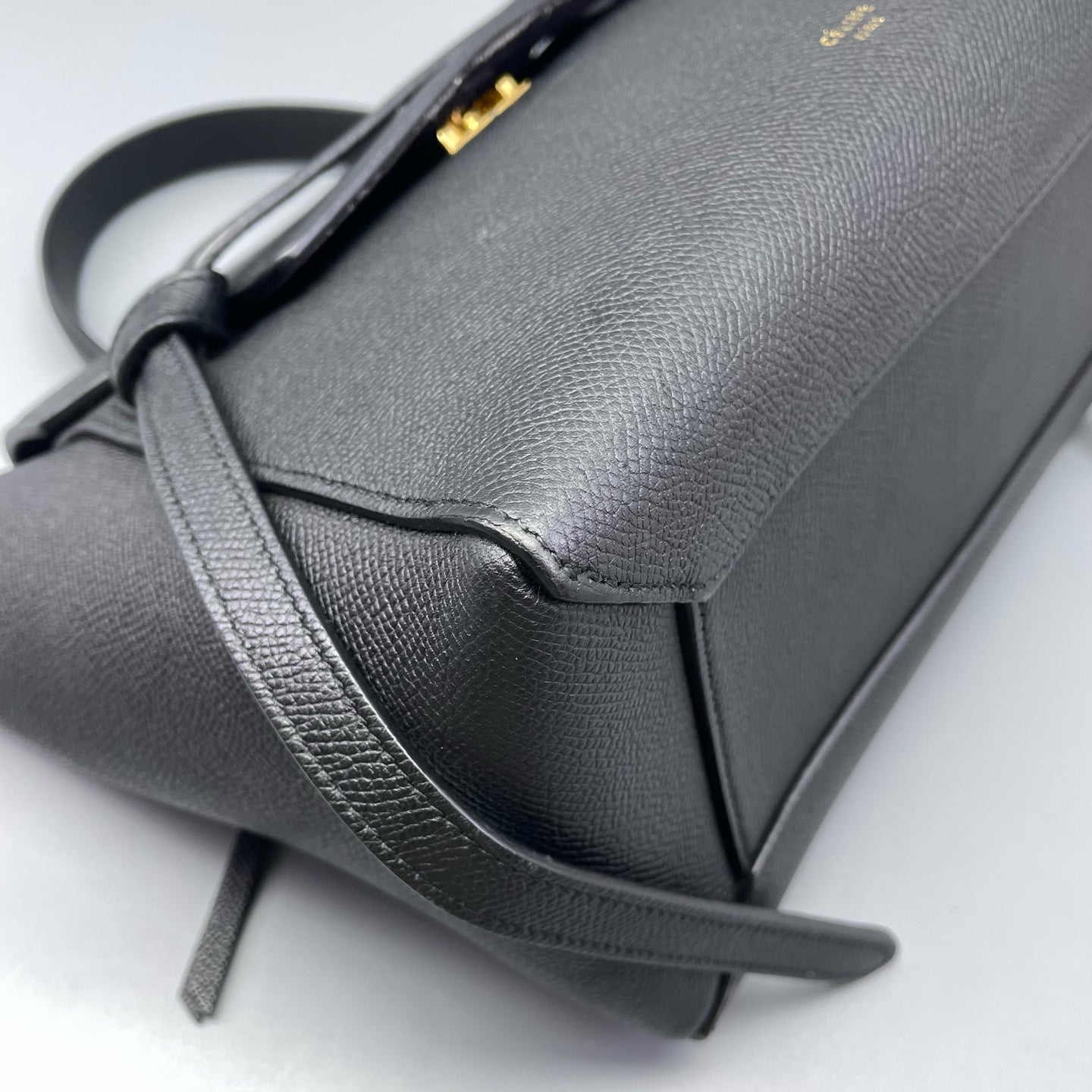 Celine - Belt Bag - Grained calfskin leather - Black - (small)