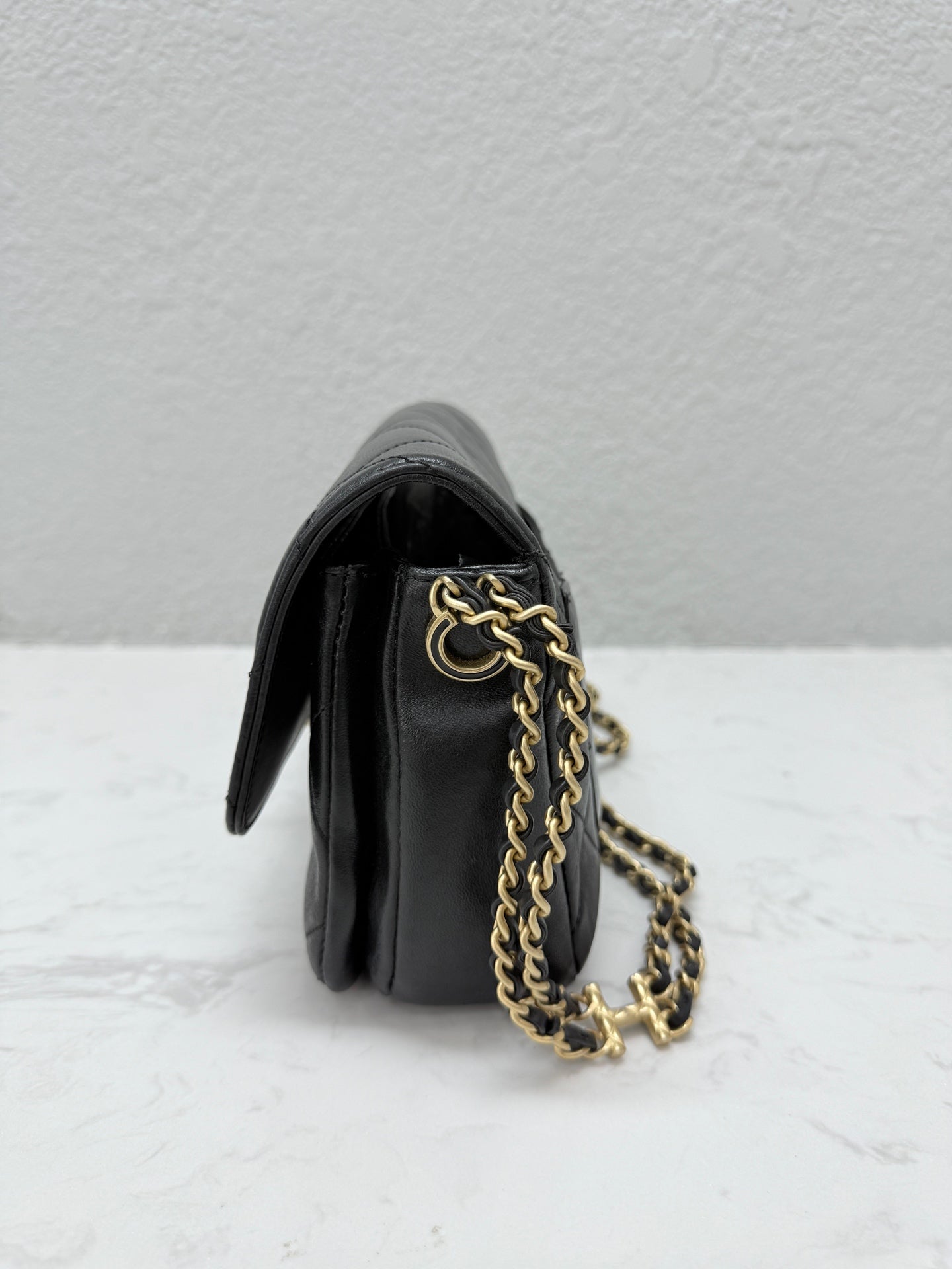 Chanel - Mini Flap Bag - Lambskin leather - Black - (mini)