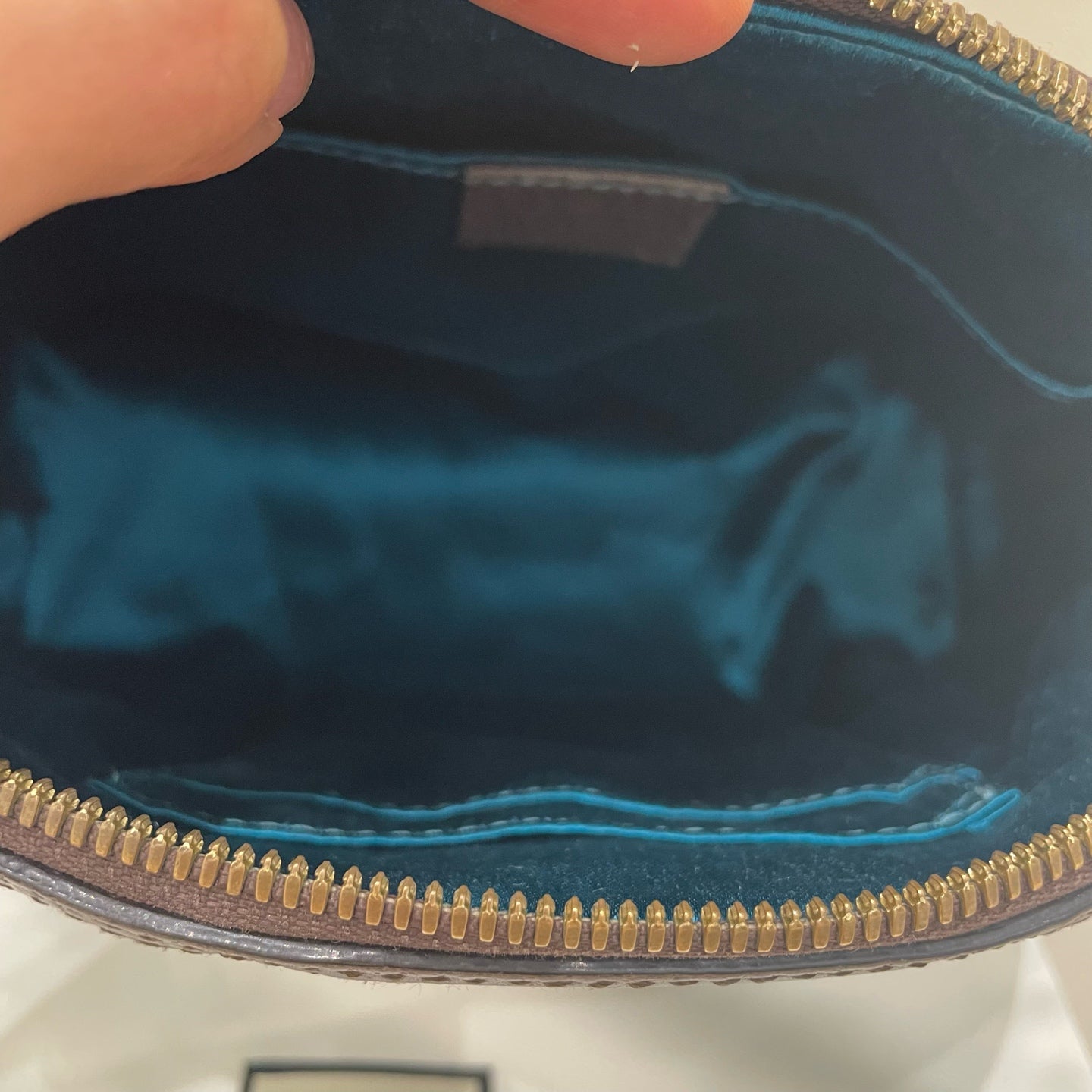 Gucci - Ophidia GG Small Shoulder Bag - GG Supreme canvas with leather trim - Beige and Ebony with Brown trim - (small)