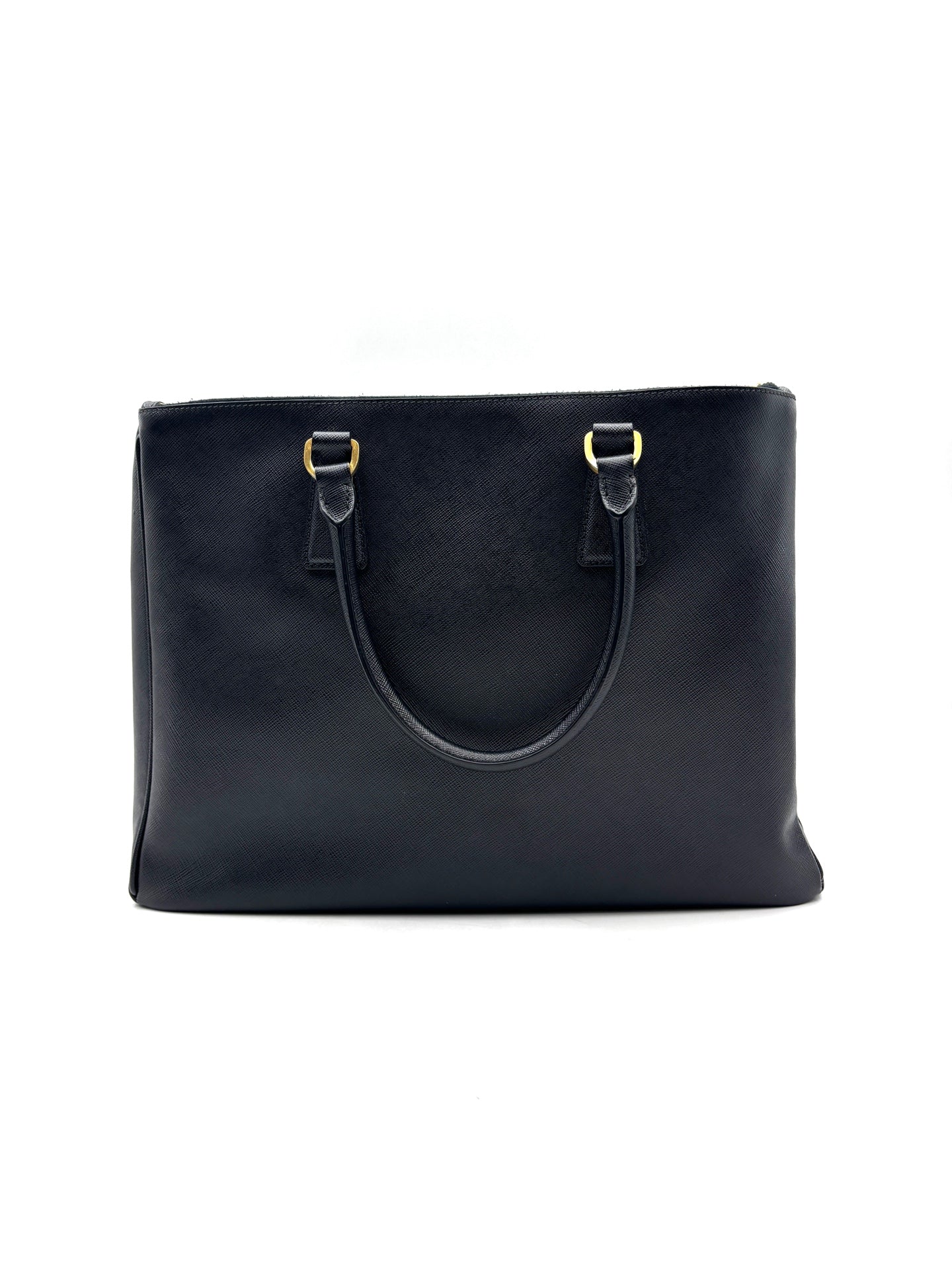 Prada - Galleria Saffiano Lux Tote - Saffiano leather - Black - (Large)