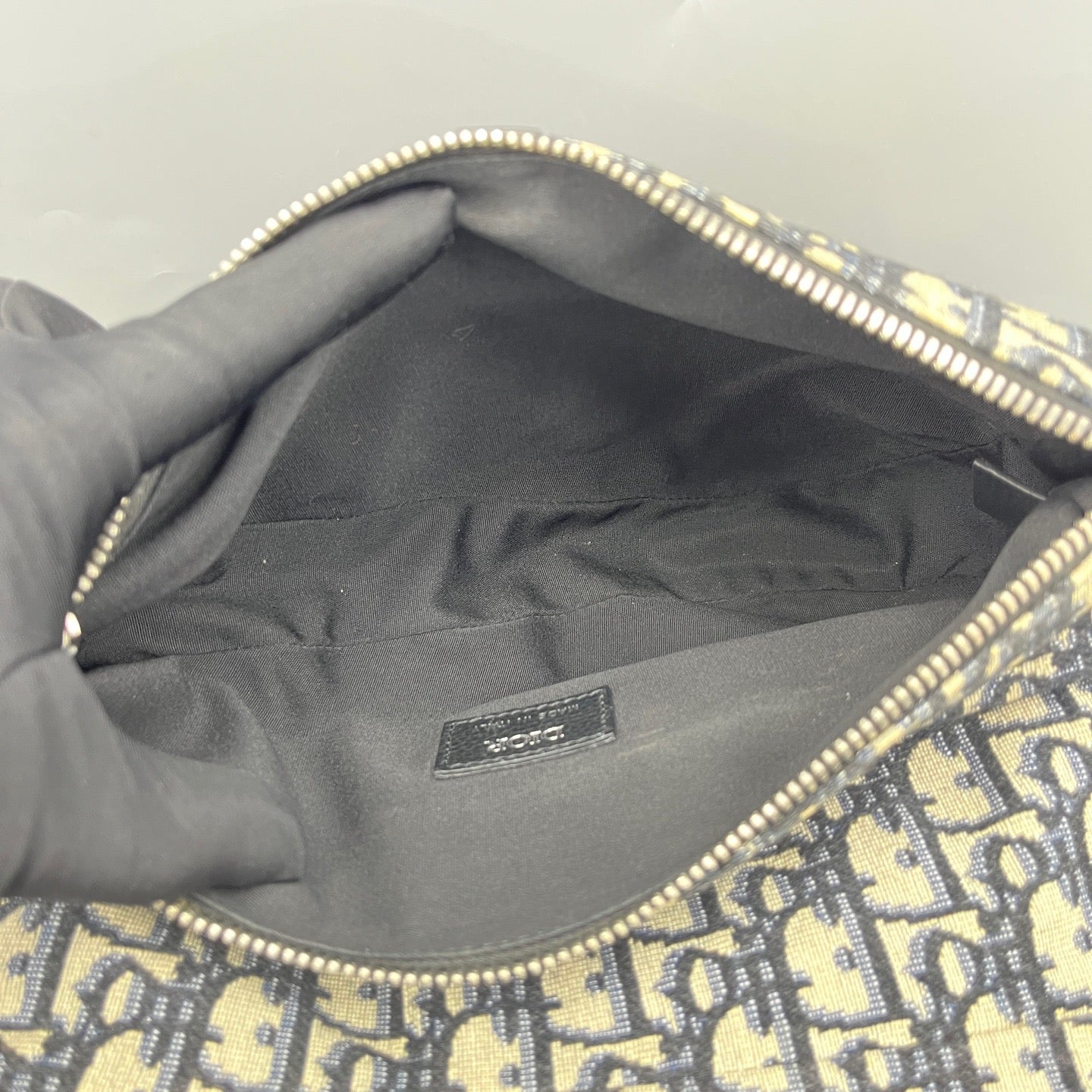 Dior - Saddle Belt Bag - Dior Oblique canvas with leather trim - Blue - (Small)