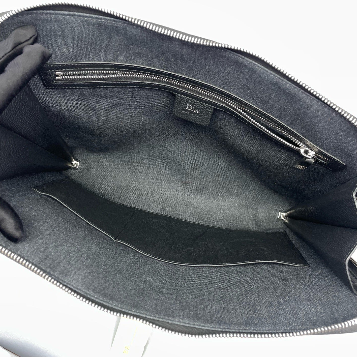 Dior - Briefcase L6676 - Grained leather - Black - (Medium)
