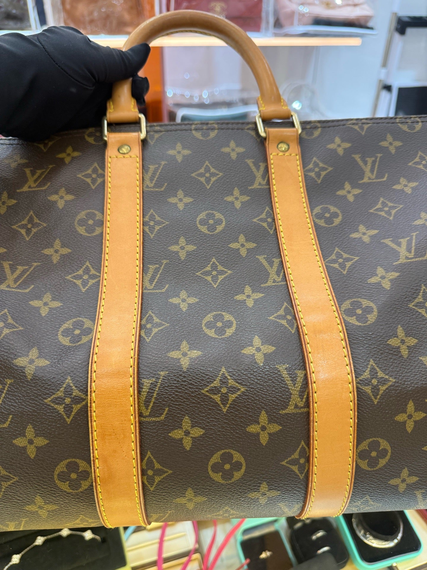 Louis Vuitton - Keepall 45 - Monogram coated canvas with Vachetta leather trim - Brown - (large)
