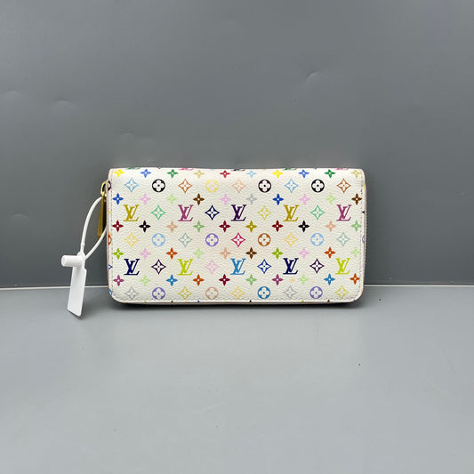 Louis Vuitton - Zippy Wallet - Monogram Multicolore coated canvas with leather lining - White, Multicolour - (Medium)