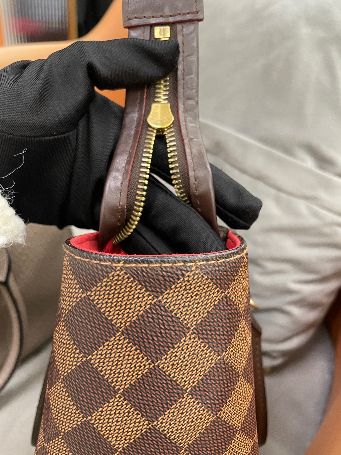 Louis Vuitton - Pallas BB - Damier Ebene coated canvas with leather trim - Brown - (mini)