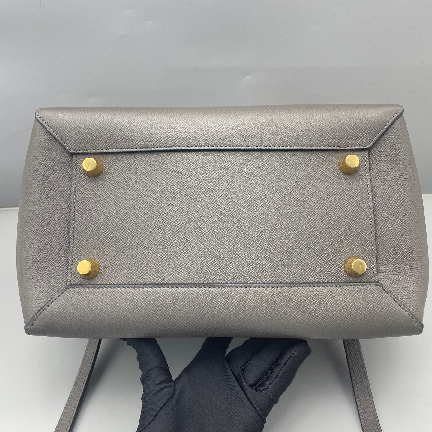 Celine - Belt Bag Medium - Grained leather - Grey - (Medium)