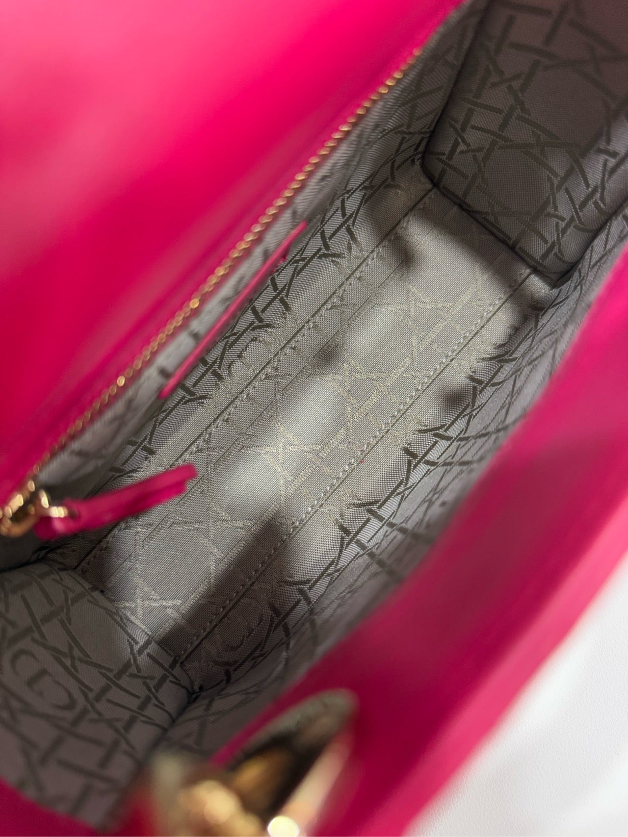 Dior - Lady Dior Mini - Lambskin leather - Pink - (Mini)
