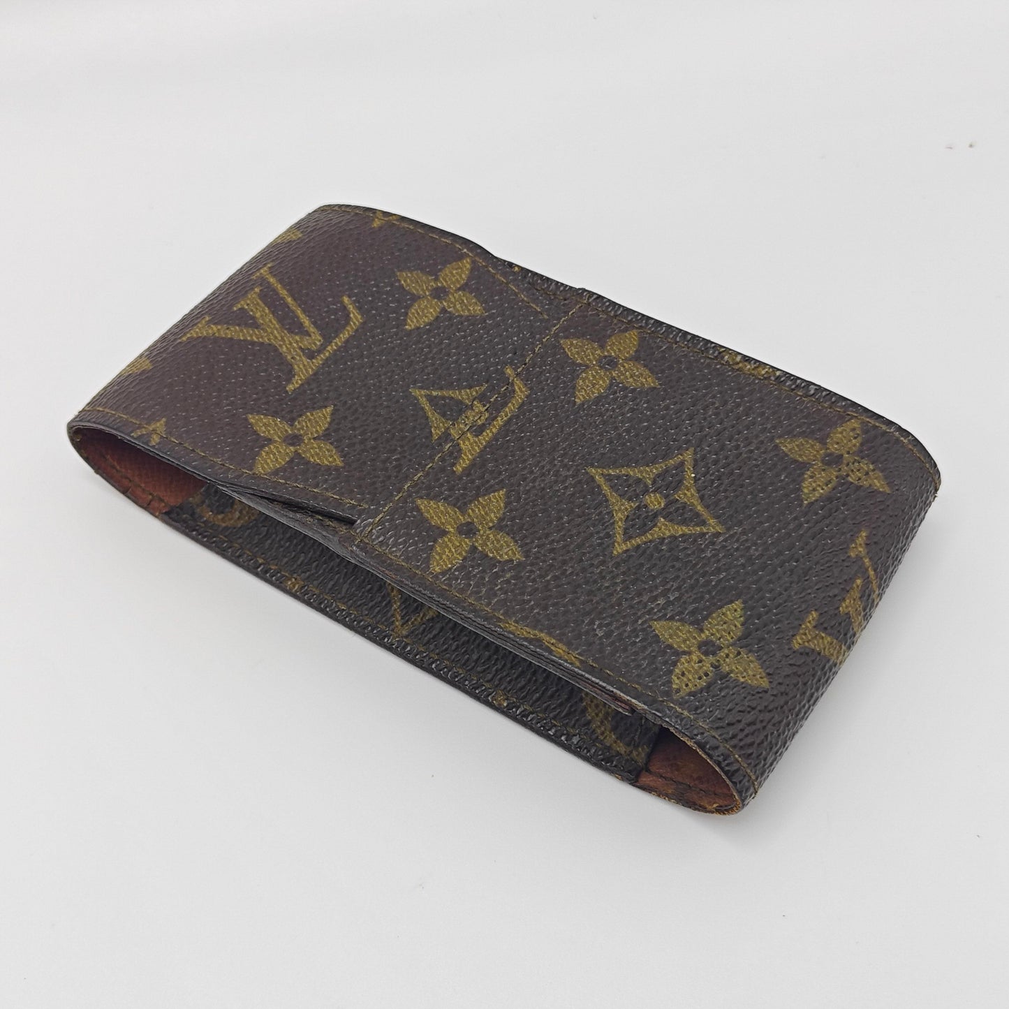 Louis Vuitton - Cigarette Case - Monogram coated canvas with leather interior - Brown - (small)