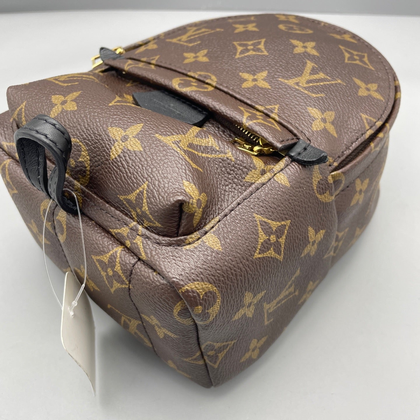 Louis Vuitton - Palm Springs Mini Backpack - Monogram coated canvas with black leather trim - Brown - (mini)