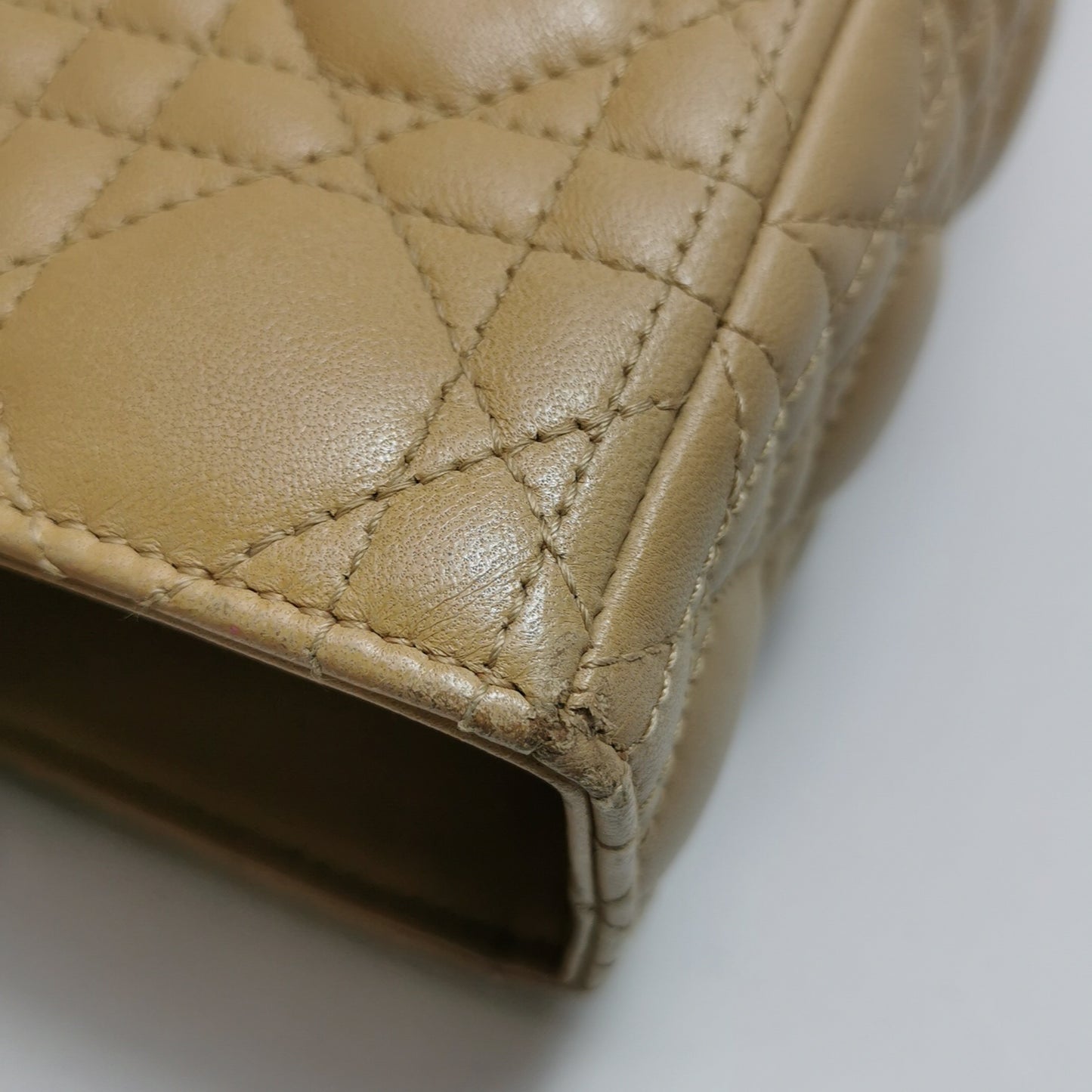 Dior - Lady Dior Tote - Lambskin leather - Beige - (Large)