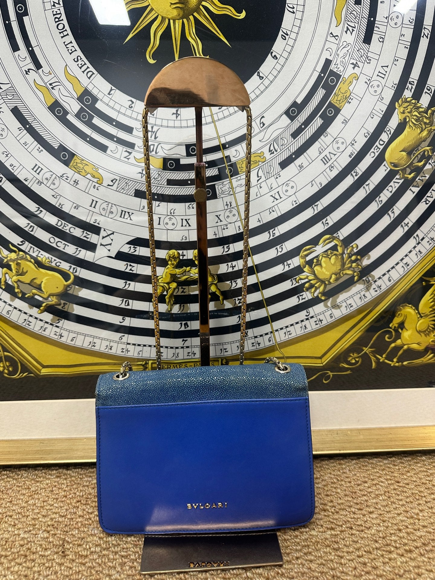 BVLGARI - Serpenti Forever - Stingray leather and calfskin leather - Blue - (mini)