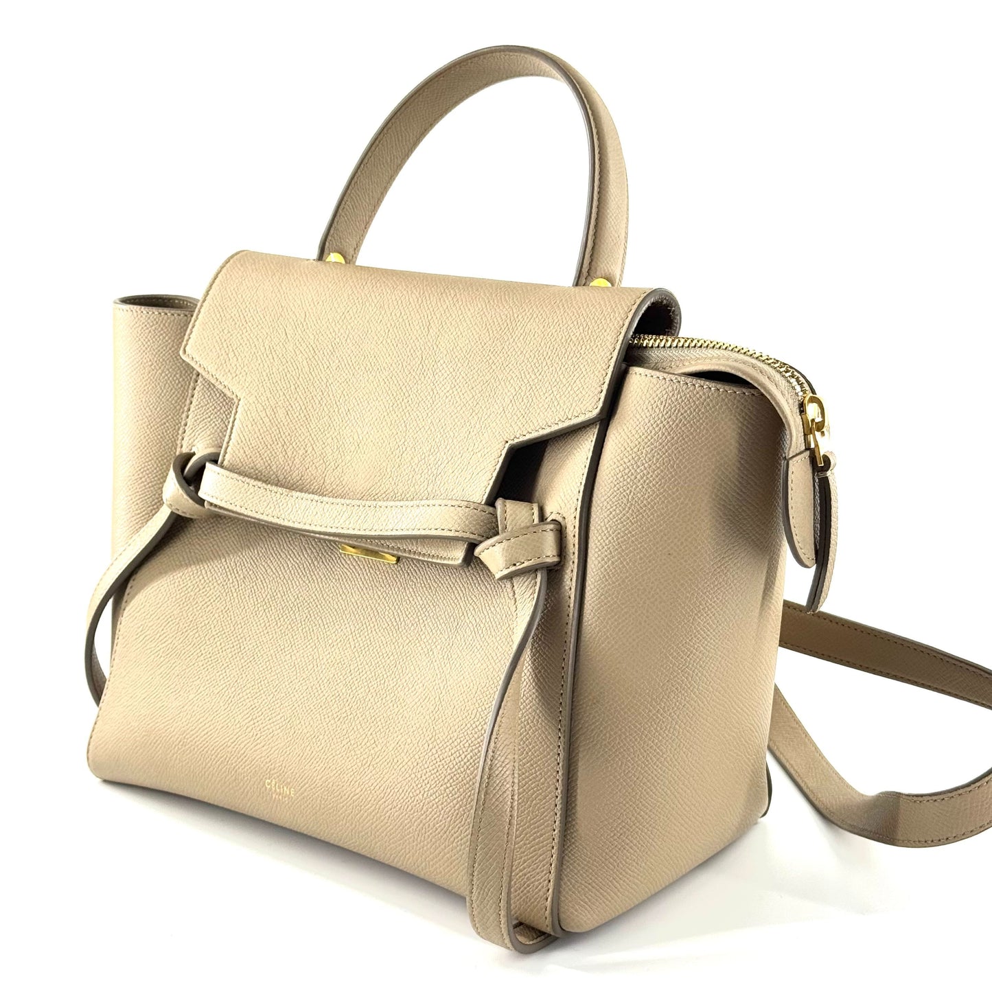 Celine - Belt Bag - Grained calfskin leather - Beige - (Small)