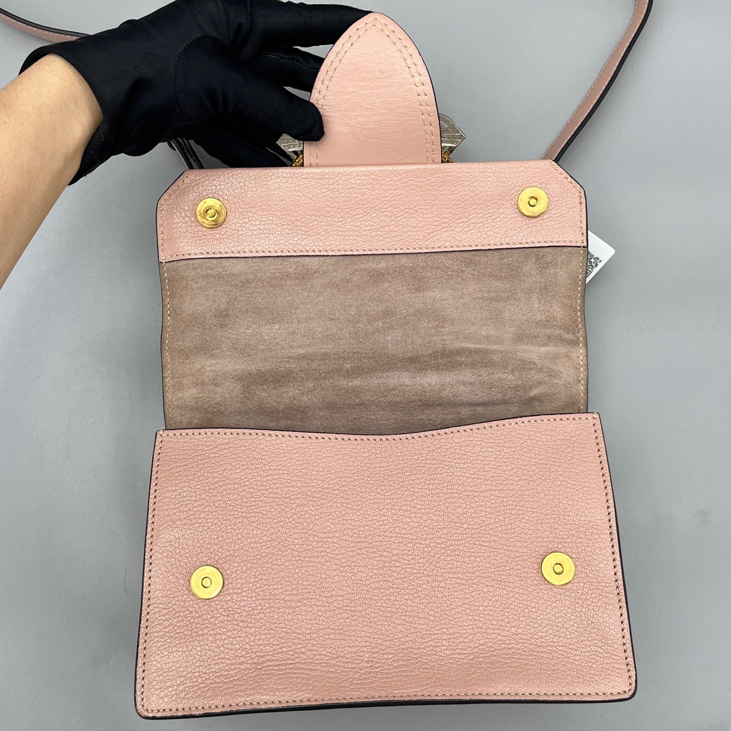 Miu Miu - Jeweled Flap Shoulder Bag - Leather - Pink - (small)